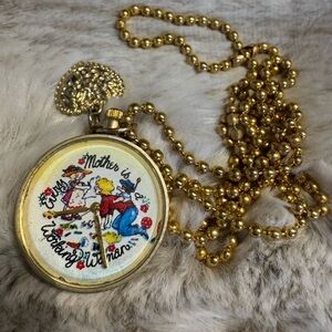 Mary Engelbreit Gold and Silver Pendant